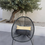 Coussin Déco Effet Raphia 30x50 "Bi - vue principale