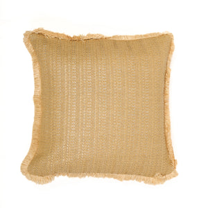 Funda de Cojín Efecto Rafia Liso 45x45 - (Housse Seule - Déco Bohème)