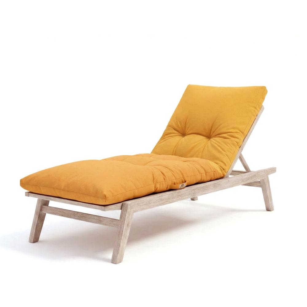 Colchoneta para Tumbona 185x60 Amarillo Miel, tejido de poliéster