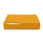 Ensemble Coussins Salon Jardin 60x60 Jaune - Déhoussable & Anti-UV (Assise + Dossier)