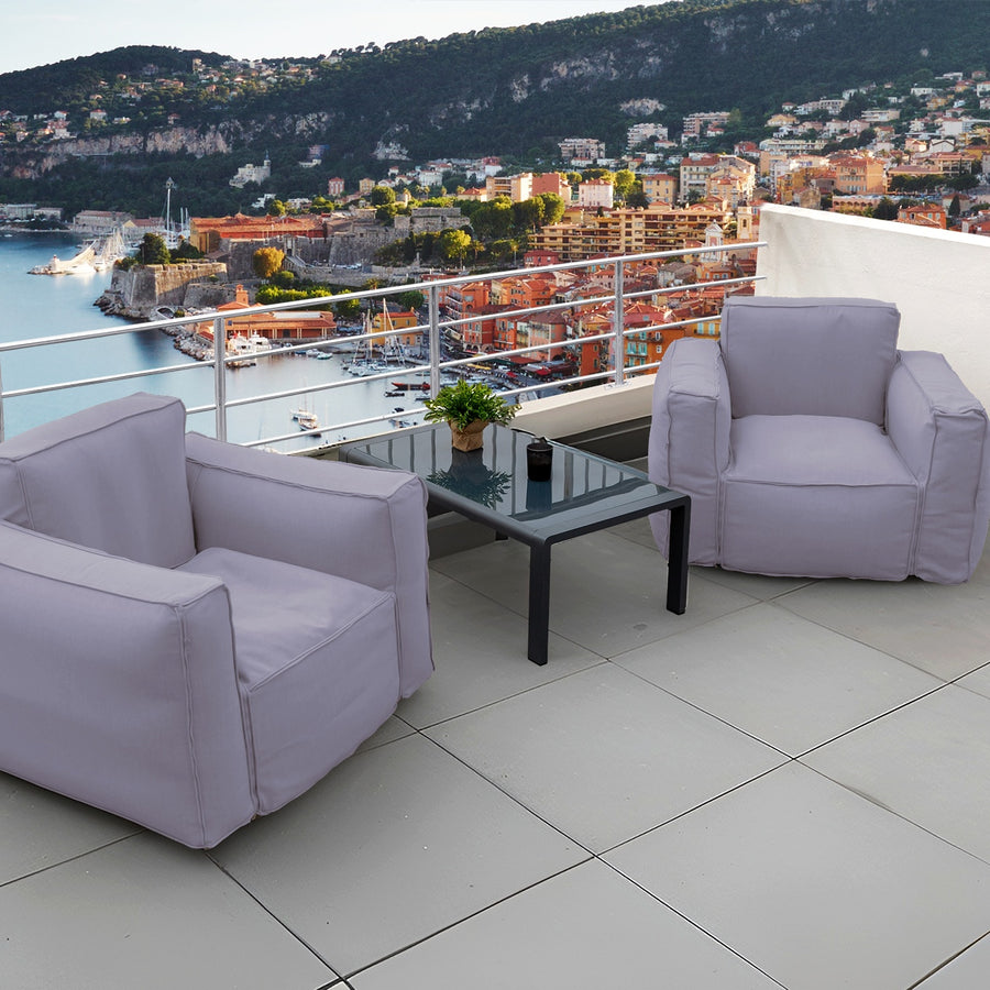 Sillón Modular de Jardín 90x75 Gris Guijarro – foto 4