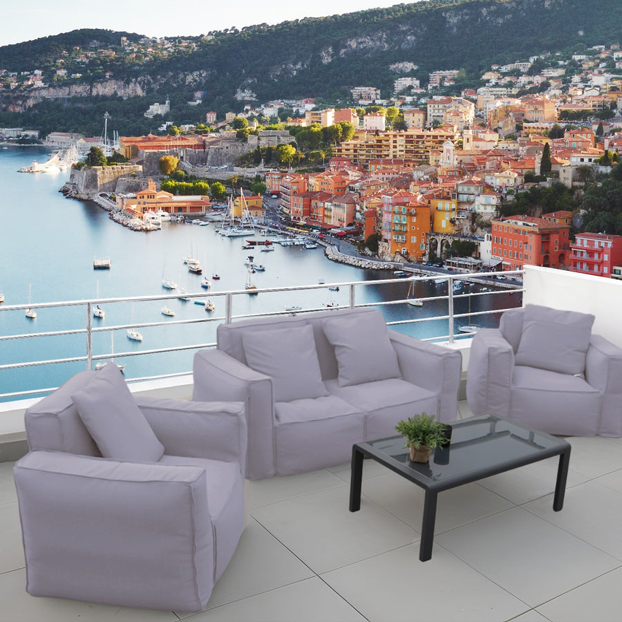 Sillón Modular de Jardín 90x75 Gris Guijarro – foto 5