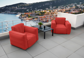 Canapé salon de jardin modulable 90x75x65cm Terracotta - Deco-arts.fr