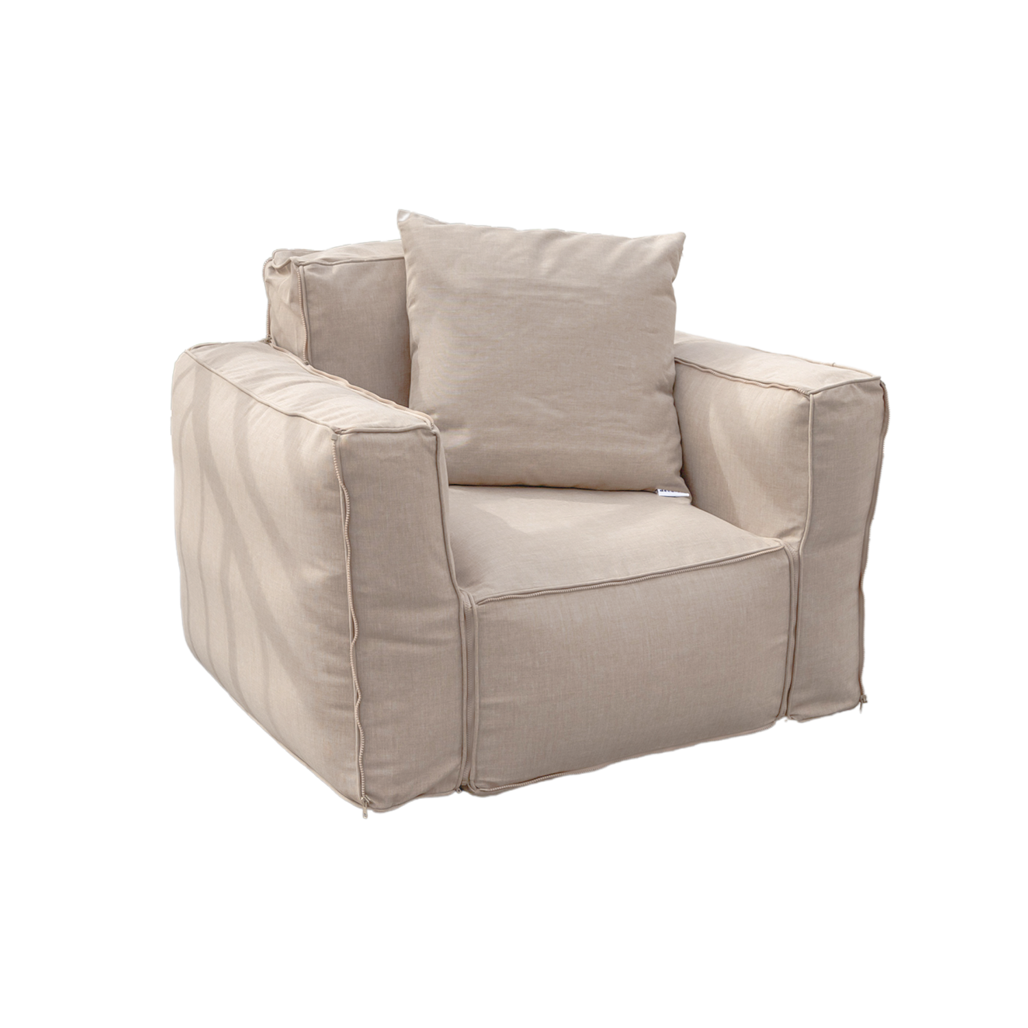 Canapé salon de jardin modulable 90x75x65cm Beige - Deco-arts.fr
