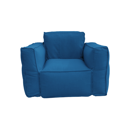 Canapé salon de jardin modulable 90x75x65cm Bleu pétrole - Deco-arts.fr
