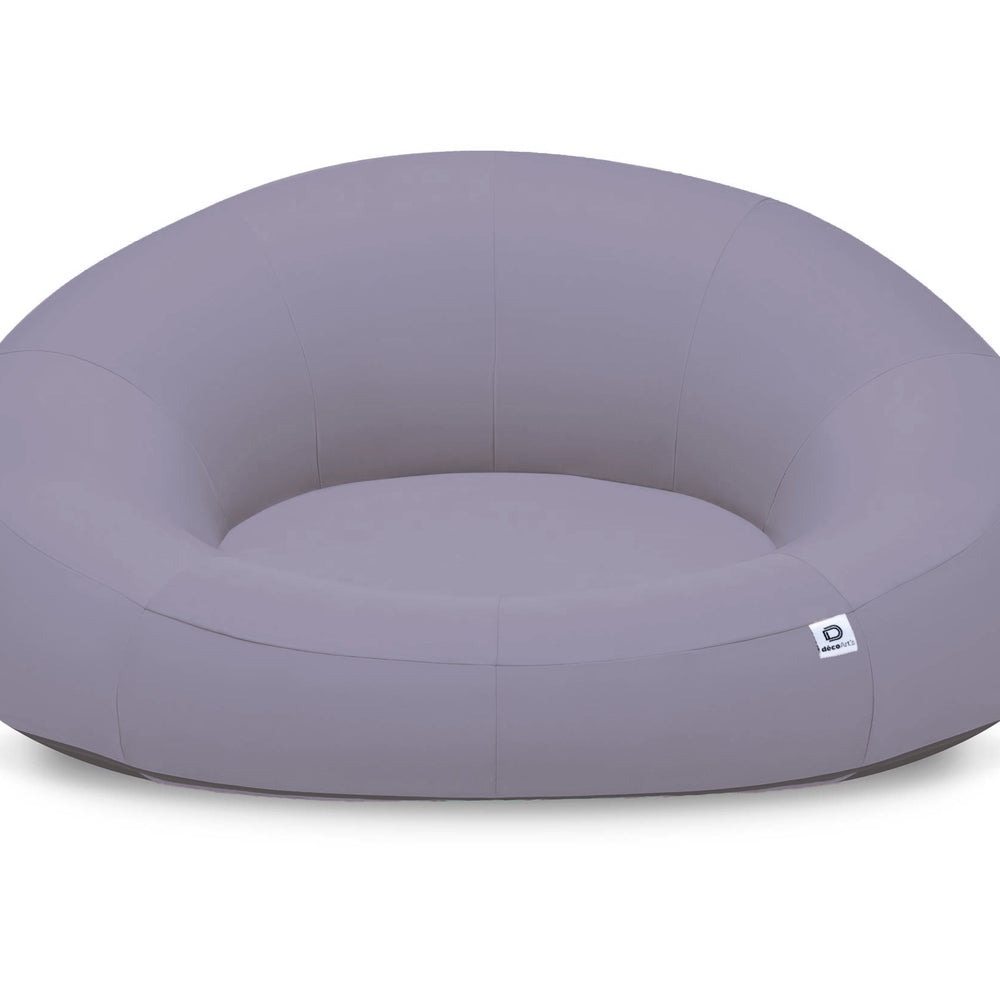 Sillón Flotante para Piscina XXL 140x120 Gris Guijarro, tejido de olefina