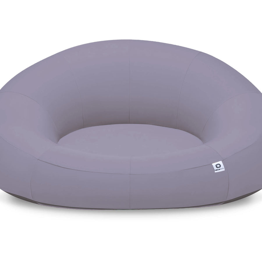 Sillón Flotante para Piscina XXL 140x120 Gris Guijarro, tejido de olefina