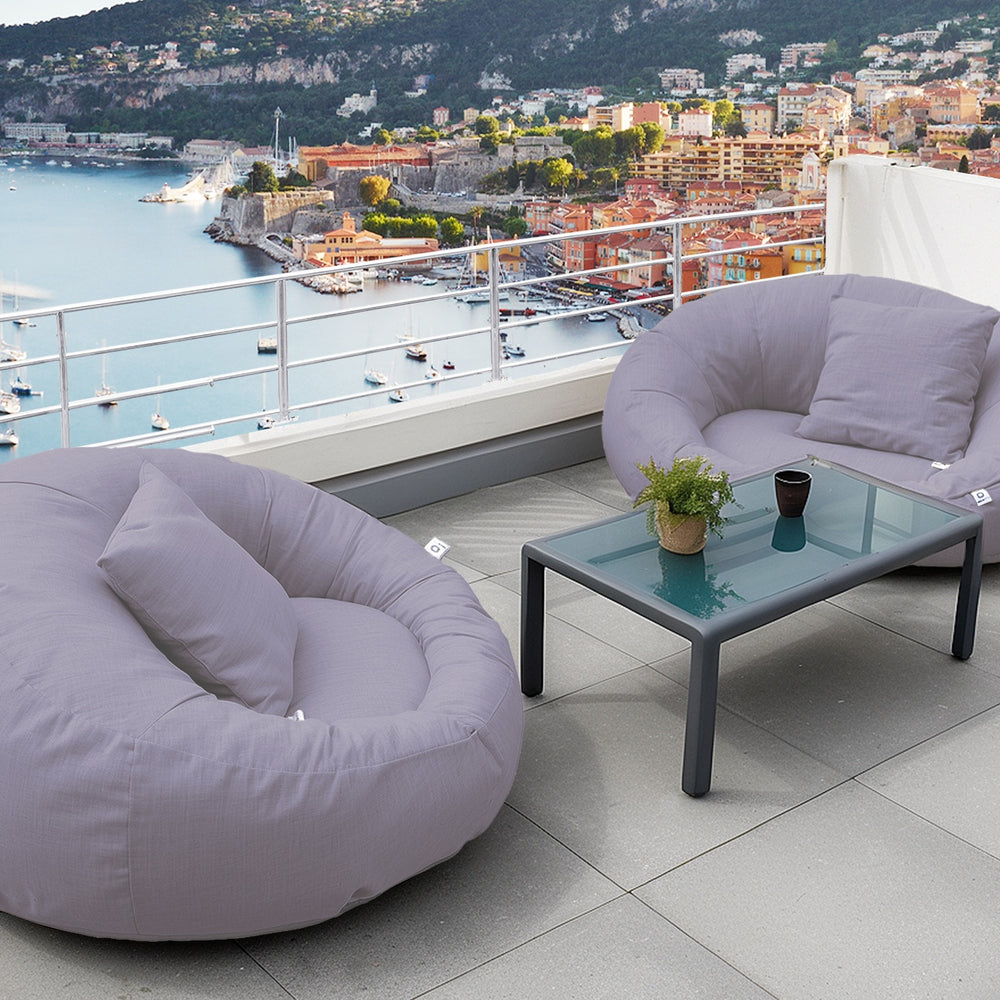 Sillón Flotante para Piscina XXL 140x120 Gris Guijarro, para exterior y piscina