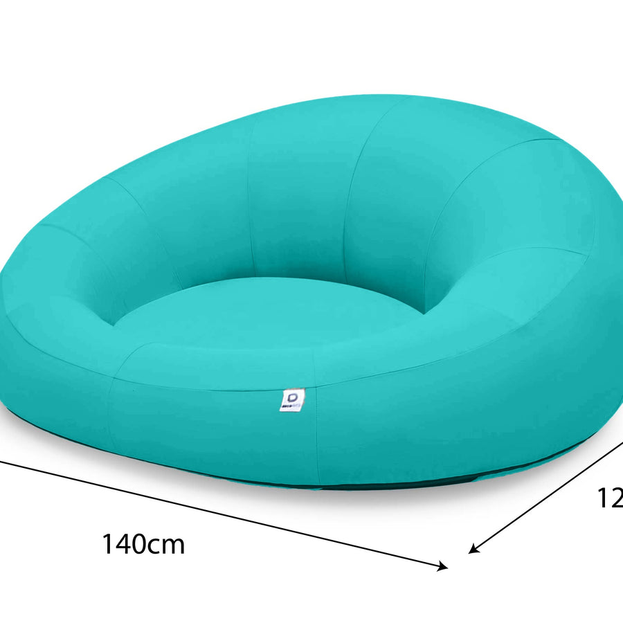 Sillón Flotante para Piscina XXL 140x120 Azul Caribe – foto 5