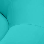 Pouf extérieur flottant pour piscine en tissu Olefin bleu Caraïbes, dimensions 140x120 cm avec pompe incluse.