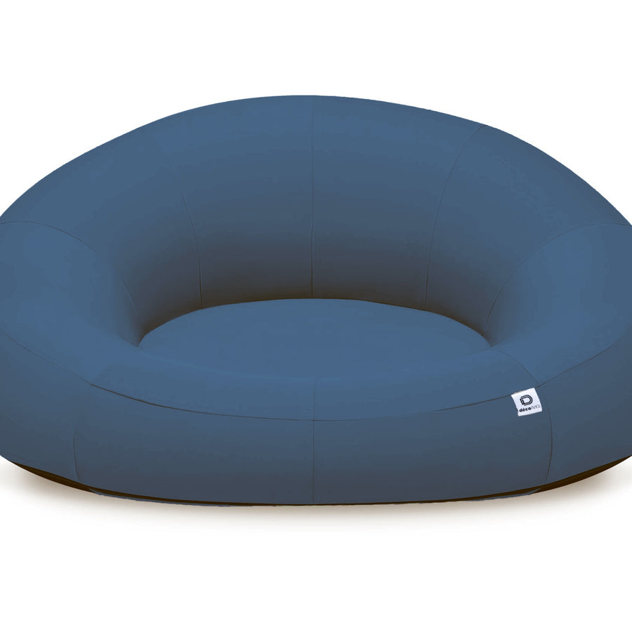 Fauteuil Flottant Piscine XXL 140x120 Bleu Pétrole, tissu oléfine