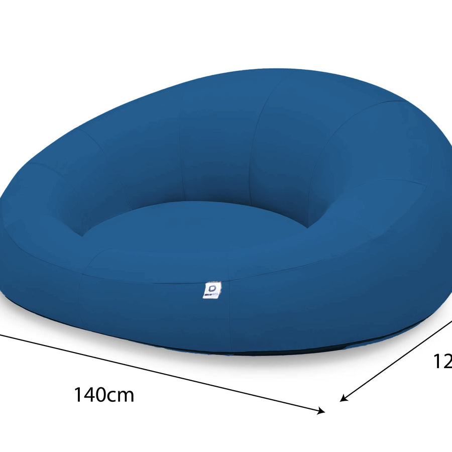 Fauteuil Flottant Piscine XXL 140x120 Bleu Pétrole – photo 5