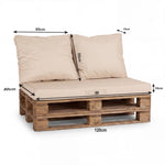 Détail tissu coussin beige clair