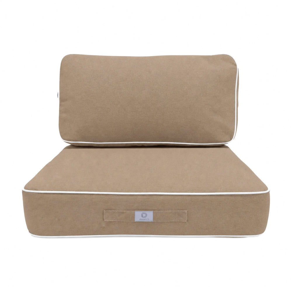 Conjunto de Cojines Premium 60x60 Moca, relleno de espuma de alta densidad