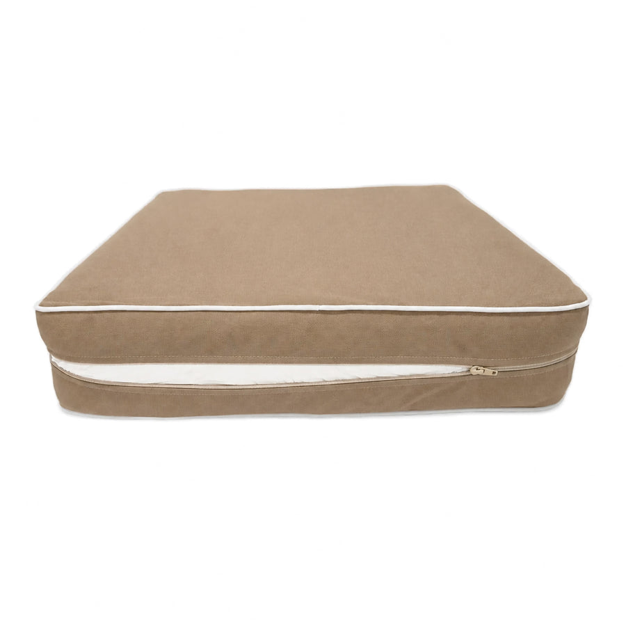 Ensemble Coussins Premium 60x60 Moka, tissu polyester