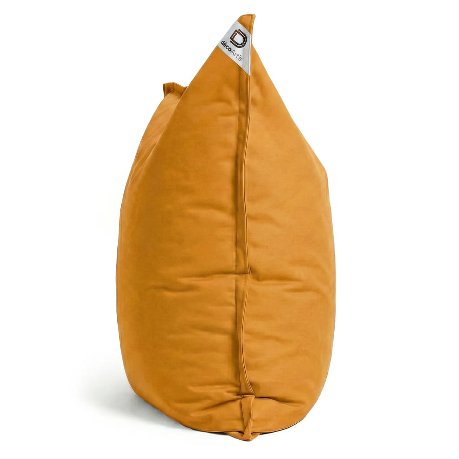 Funda de Puf Gigante XXL 180x140 Amarillo Miel, tejido de poliéster