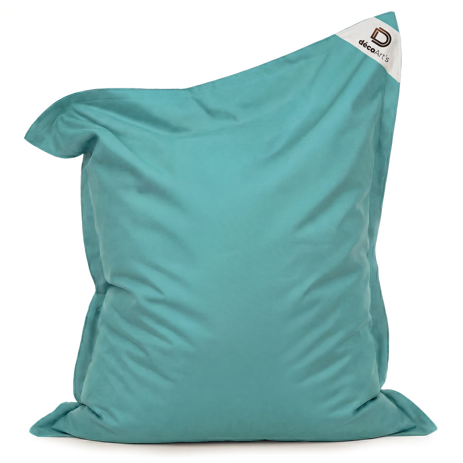 Funda de Puf Gigante XXL 180x140 Azul Caribe, tejido anti-UV e hidrófugo