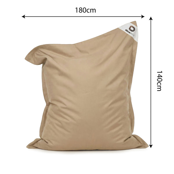Housse de Pouf Flottant XXL 180x140 Beige - (Housse Seule à Garnir - Spécial Piscine)