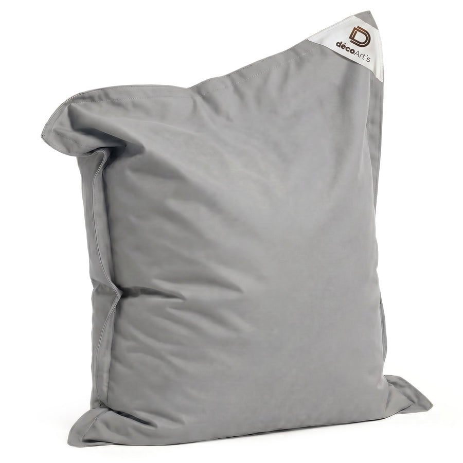 Pouf Géant XXL 180x140 Gris Galet, pour l'intérieur, l'extérieur et la piscine