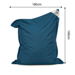 Puf Gigante Flotante 180x140 Azul Petróleo - Piscina & XXL (Perlas)