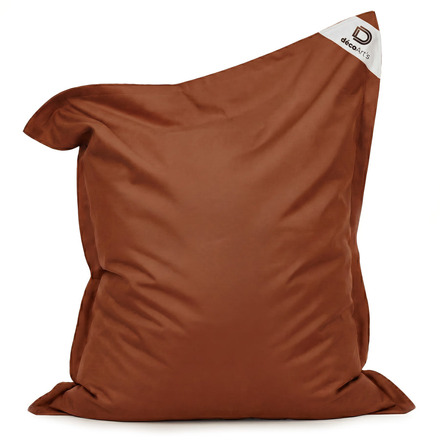 Funda de Puf Gigante XXL 180x140 Terracota, tejido anti-UV e hidrófugo
