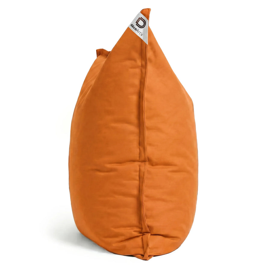 Funda de Puf Gigante XXL 180x140 Naranja, tejido de poliéster