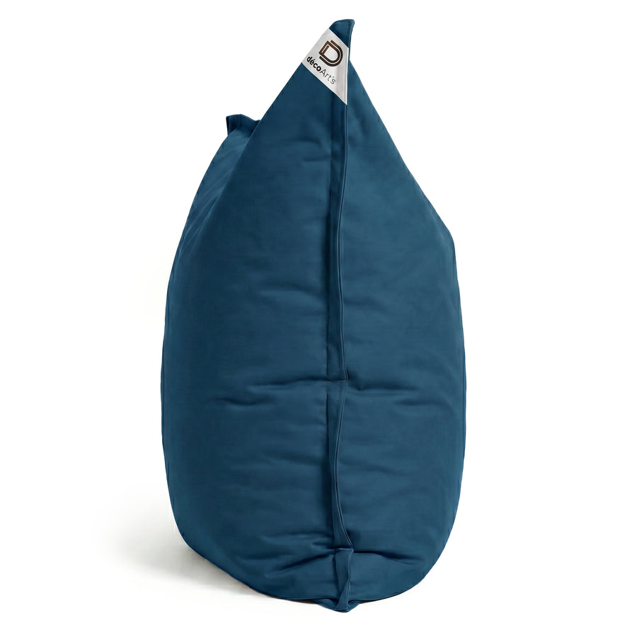 Funda de Puf Gigante XXL 180x140 Azul Petróleo, tejido de poliéster