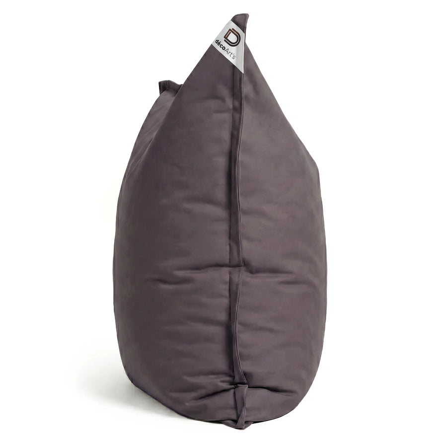 Puf Gigante XXL 180x140 Gris Carbón, relleno de copos de espuma
