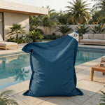 Housse de Pouf Géant XXL 180x140 Bleu Pétrole - (Housse Seule à Garnir - Intérieur/Extérieur)