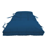 Coussin bain de soleil 185 x55cm Bleu pétrole - Deco-arts.fr