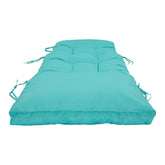 Coussin bain de soleil 185 x55cm Bleu caraïbes - Deco-arts.fr