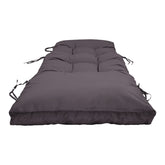 Coussin bain de soleil 185 x55cm Gris carbone - Deco-arts.fr