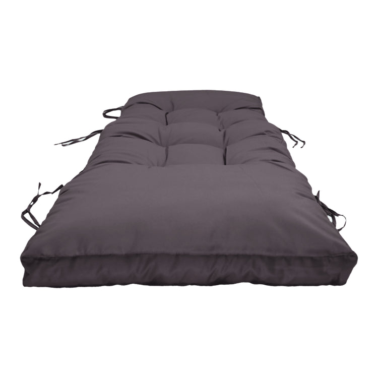 Coussin bain de soleil 185 x55cm Gris carbone - Deco-arts.fr