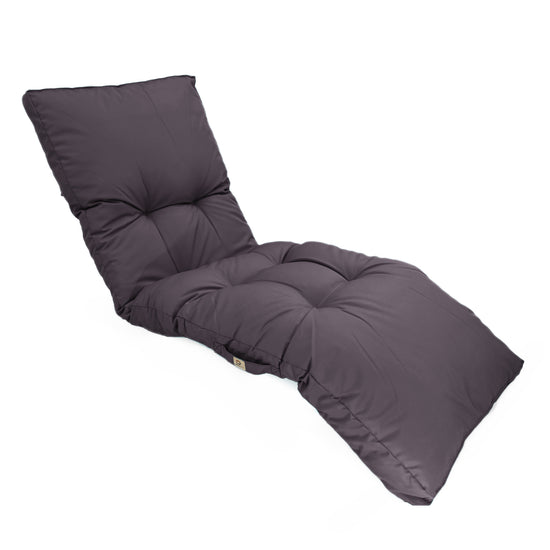 Coussin bain de soleil 185 x55cm Gris carbone - Deco-arts.fr