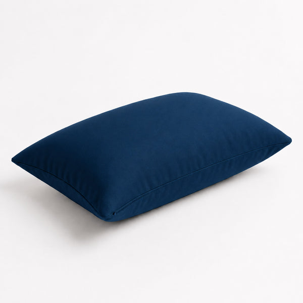 Lote de 2 Cojines Auxiliares 60x35 Azul Petróleo - Decoración de Jardín & Con Funda Extraíble