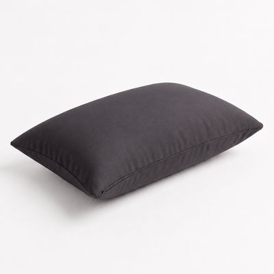 Lote de 2 Cojines Auxiliares 60x35 Gris Carbón - Decoración de Jardín & Con Funda Extraíble