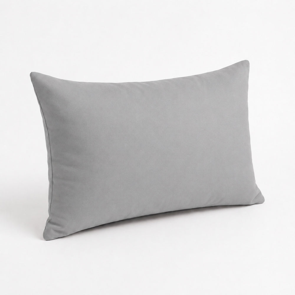 Lote de 2 Cojines Auxiliares 60x35 Gris Guijarro, para interior, exterior y piscina