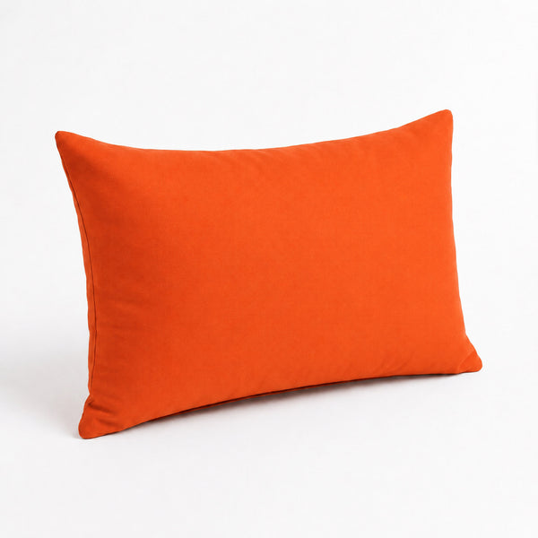 Lot de 2 Coussins d'Appoint 60x35 Orange - Déco Jardin & Déhoussable