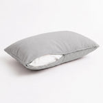 Lote de 2 Cojines Auxiliares 60x35 Gris Guijarro - Decoración de Jardín & Con Funda Extraíble