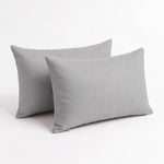 Lote de 2 Cojines Auxiliares 60x35 Gris Guijarro - Decoración de Jardín & Con Funda Extraíble