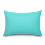 Lote de 2 Cojines Auxiliares 60x35 Azul Caribe - Decoración de Jardín & Con Funda Extraíble