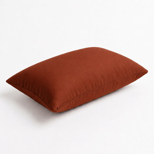 Lot de 2 Coussins d'Appoint 60x35 Terracotta - Déco Jardin & Déhoussable