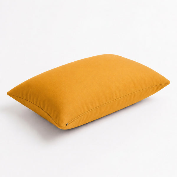 Lot de 2 Coussins d'Appoint 60x35 Jaune - Déco Jardin & Déhoussable