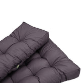 Lot coussins extérieur pour palette gris carbone 120x80 Imperméables Anti-UV DECOARTS - Deco-arts.fr