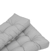 Lot coussins extérieur pour palette gris galet 120x80 Imperméables Anti-UV DECOARTS - Deco-arts.fr