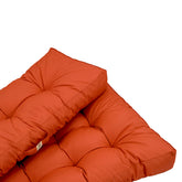 Lot coussins extérieur pour palette orange 120x80 Imperméables Anti-UV DECOARTS - Deco-arts.fr