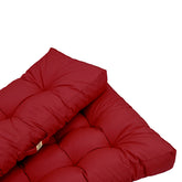 Lot coussins extérieur pour palette rouge piment 120x80 Imperméables Anti-UV DECOARTS - Deco-arts.fr