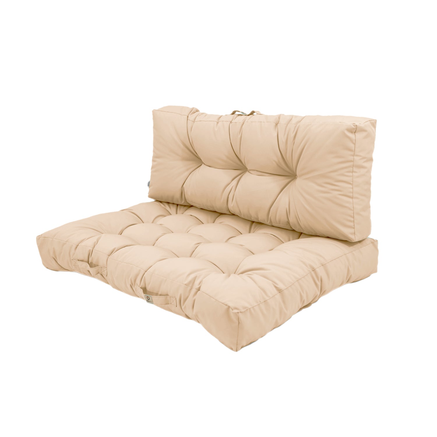 Lot coussins extérieur pour palette beige 120x80 Imperméables Anti-UV DECOARTS - Deco-arts.fr