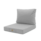 Coussins pour salon de jardin déhoussable 60x70cm Gris galet - Deco-arts.fr