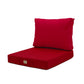 Coussins pour salon de jardin déhoussable 60x70cm Rouge - Deco-arts.fr